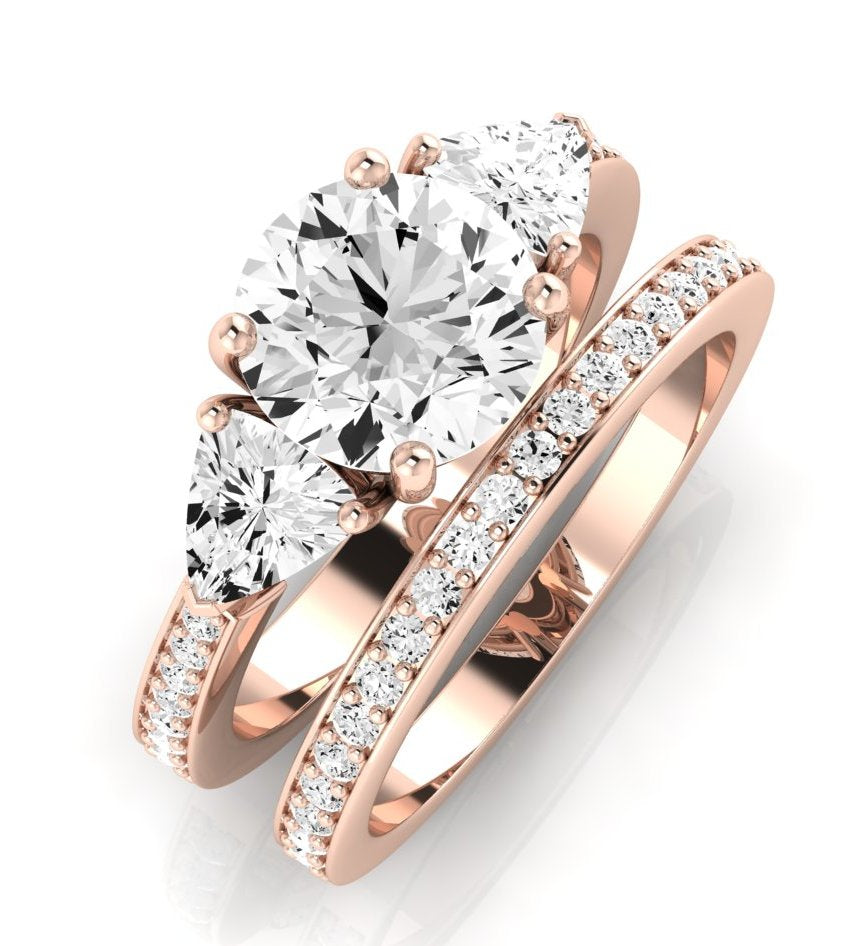 Snowdonia Diamond Matching Band Only (engagement Ring Not Included) For Ring With Round Center rosegold