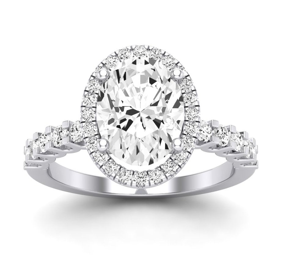 Sweetpea - Oval Lab Diamond Engagement Ring VS2 F (IGI Certified)