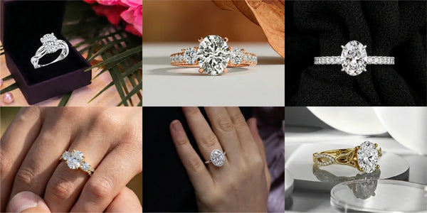 7 Best Oval Moissanite Engagement Ring Designs