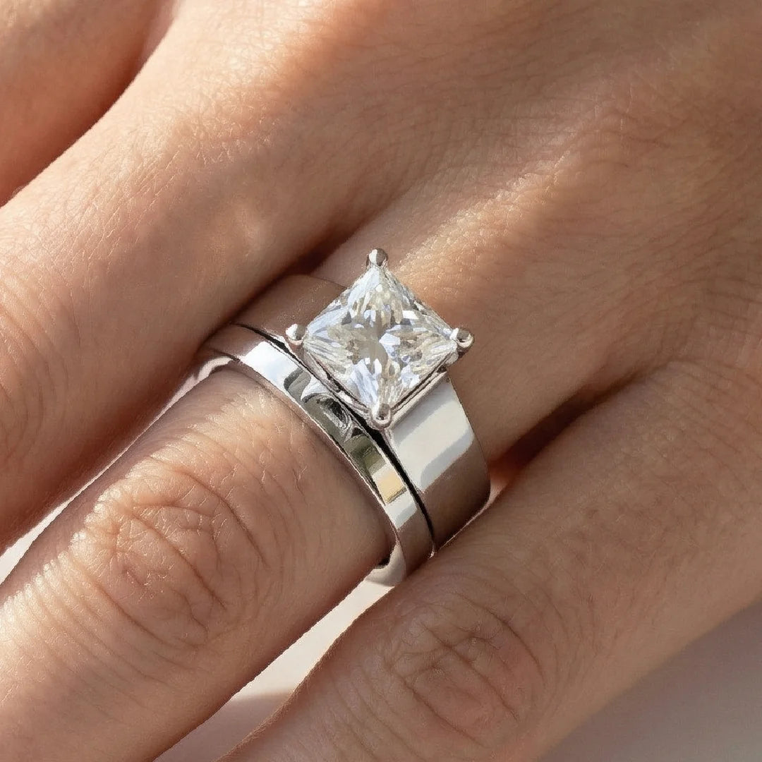 Moissanite Matching Bands