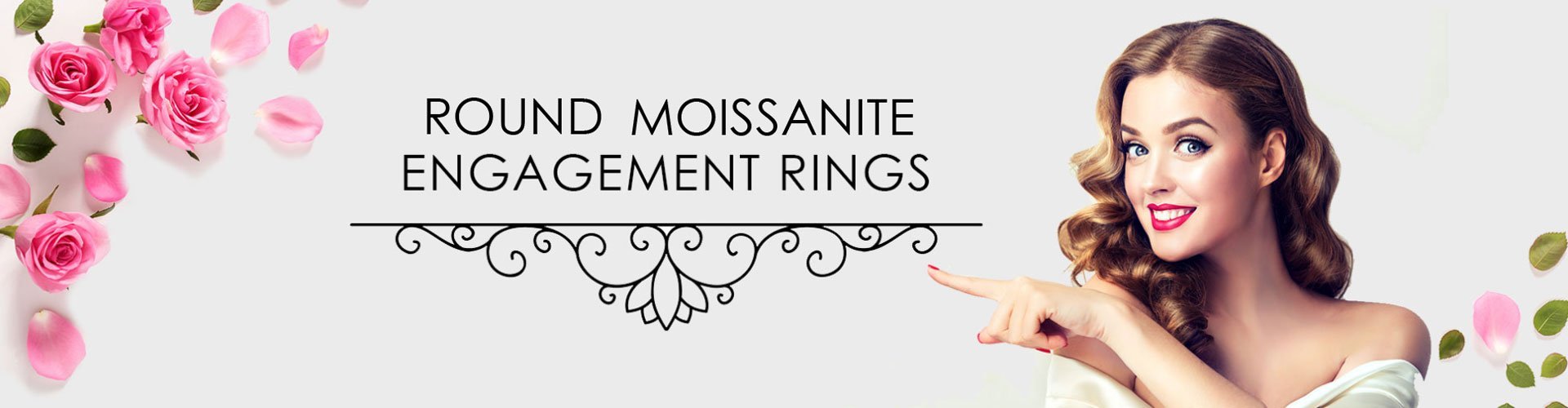 Round Moissanite Engagement Rings - BeverlyDiamonds