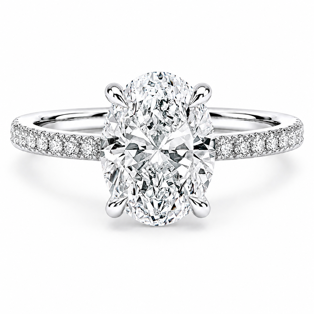 Dahlia - Oval Lab Diamond Engagement Ring (IGI Certified)