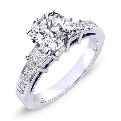 Hazel Round Diamond Engagement Ring (Lab Grown Igi Cert) whitegold