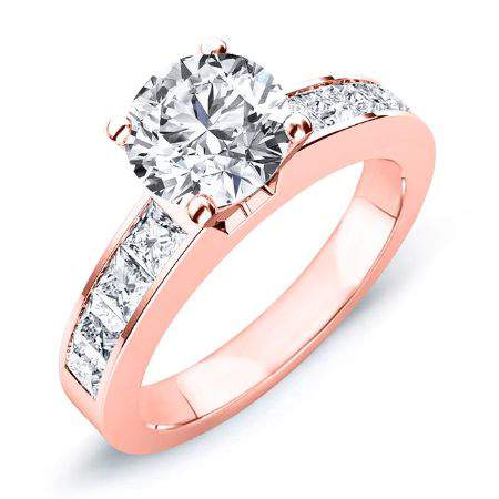 Ayana Round Diamond Engagement Ring (Lab Grown Igi Cert) rosegold