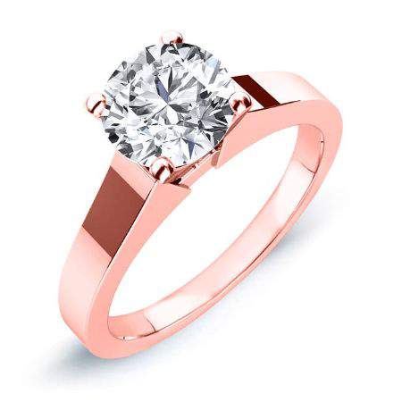 Rosemary Round Diamond Engagement Ring (Lab Grown Igi Cert) rosegold