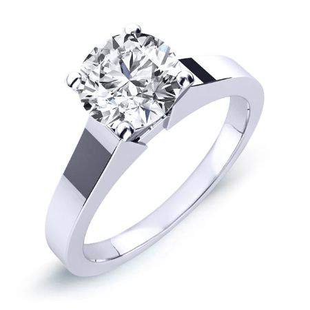 Rosemary Round Diamond Engagement Ring (Lab Grown Igi Cert) whitegold