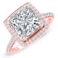 Aster Princess Diamond Engagement Ring (Lab Grown Igi Cert) rosegold