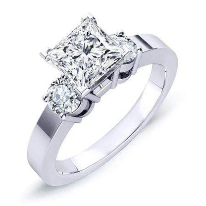 Briar Rose - 1ct Princess Diamond Engagement Ring (Lab Grown Igi Cert) whitegold