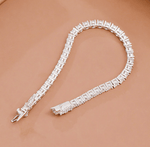 10ct Total Weight Round Moissanite Tennis Bracelet DEF VVS2 - BeverlyDiamonds