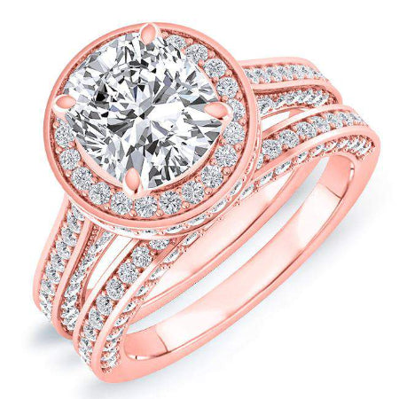 Buttercup Round Diamond Bridal Set (Lab Grown Igi Cert) rosegold