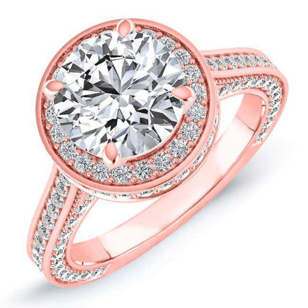 Buttercup Round Diamond Engagement Ring (Lab Grown Igi Cert) rosegold