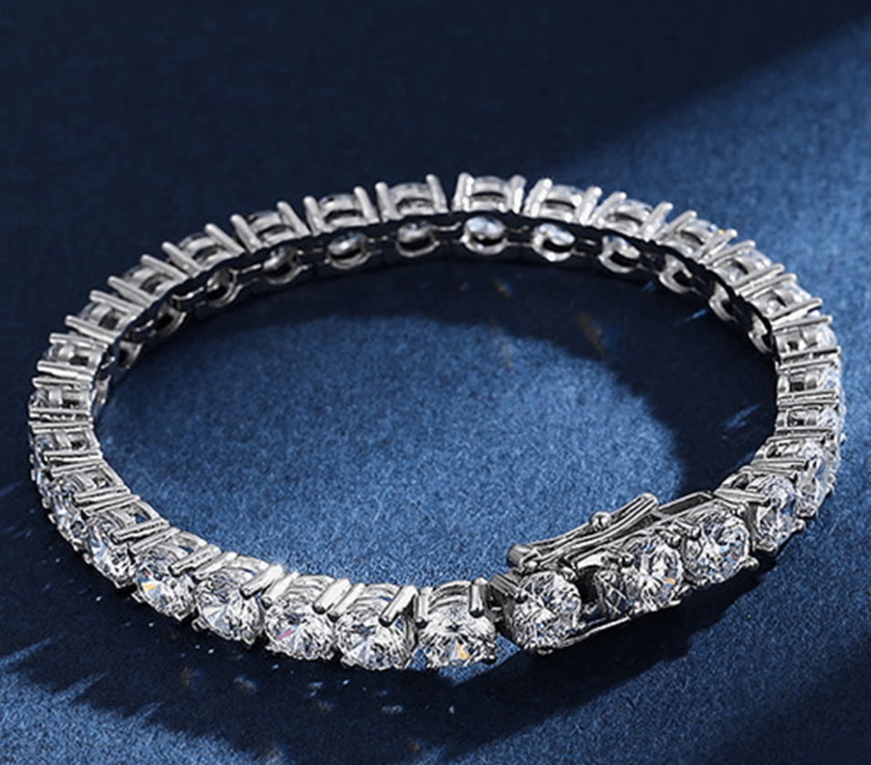 17CT TCW Round Lab Diamond 4 Prong Tennis Bracelet - BeverlyDiamonds