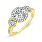 Lunaria Round Diamond Engagement Ring (Lab Grown Igi Cert) yellowgold