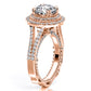 Lupin Round Diamond Engagement Ring (Lab Grown Igi Cert) rosegold