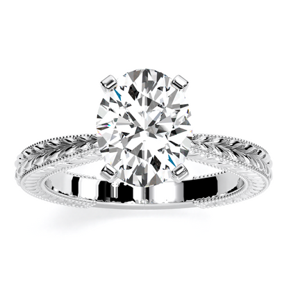 Azalea Oval Diamond Engagement Ring (Lab Grown Igi Cert) whitegold