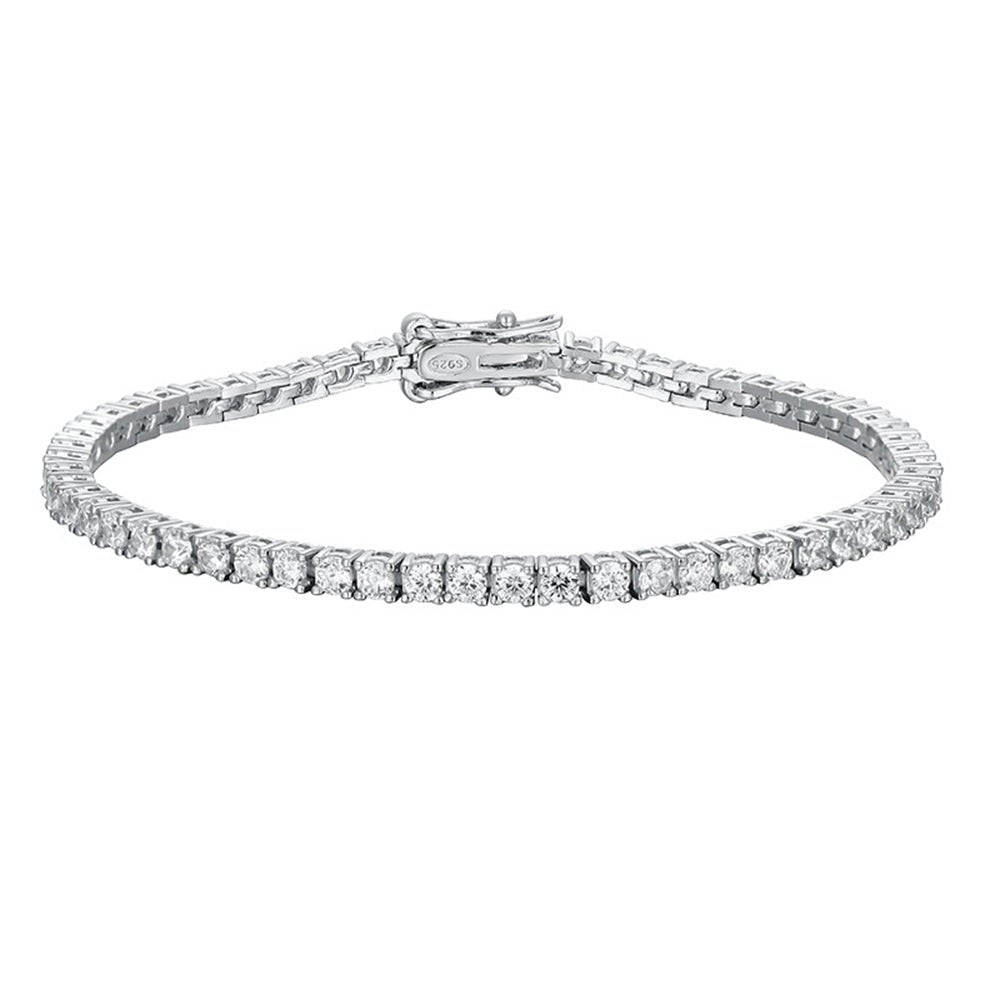 3CT TCW Round Diamond Tennis Bracelet - BeverlyDiamonds