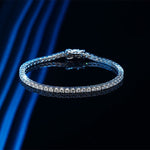 3CT TCW Round Moissanite Tennis Bracelet - BeverlyDiamonds