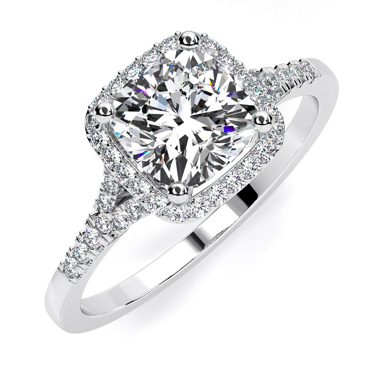 Daily Deal: 2.35ct TCW Cushion Diamond Engagement Ring
