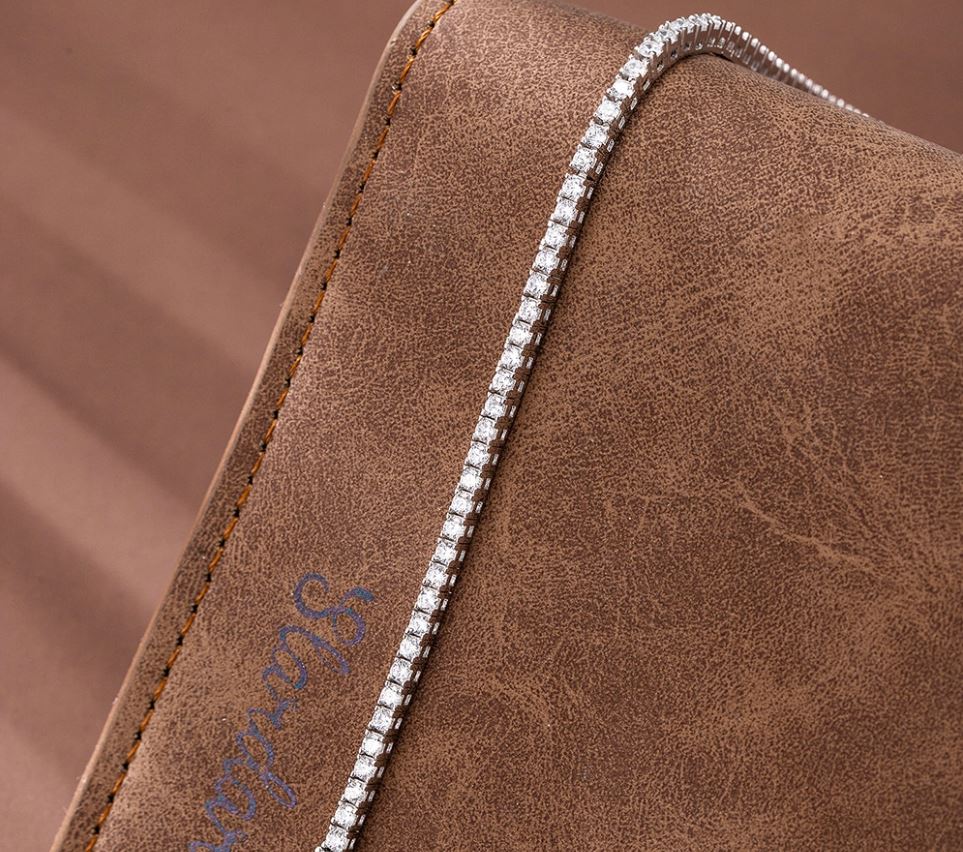 4CT TCW Round Lab Diamond Tennis Bracelet