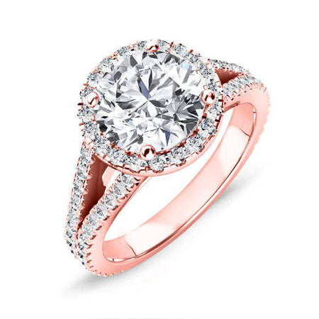 Silene Round Diamond Engagement Ring (Lab Grown Igi Cert) rosegold