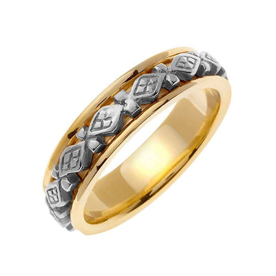 6mm HandCrafted Celtic Men's Wedding Band - BeverlyDiamonds