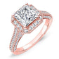 Wallflower Princess Diamond Engagement Ring (Lab Grown Igi Cert) rosegold