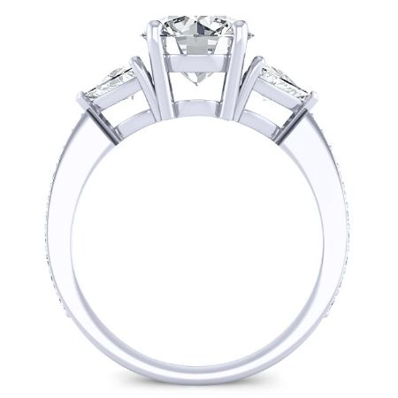 Snowdonia Round Diamond Engagement Ring (Lab Grown Igi Rert) whitegold