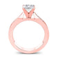 Petunia Princess Diamond Engagement Ring (Lab Grown Igi Cert) rosegold