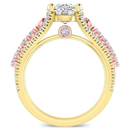 Sireli Cushion Diamond Engagement Ring (Lab Grown Igi Cert) yellowgold