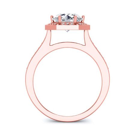 Anise Round Diamond Engagement Ring (Lab Grown Igi Cert) rosegold