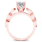 Sophora Princess Diamond Engagement Ring (Lab Grown Igi Cert) rosegold