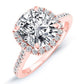 Mallow Cushion Diamond Bridal Set (Lab Grown Igi Cert) rosegold