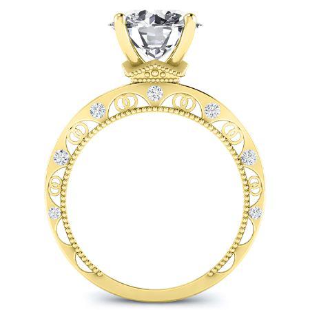 Acacia Round Diamond Engagement Ring (Lab Grown Igi Cert) yellowgold