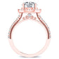 Florizel Round Diamond Engagement Ring (Lab Grown Igi Cert) rosegold