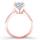 Rosemary Round Diamond Engagement Ring (Lab Grown Igi Cert) rosegold