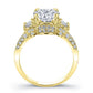 Daffodil Round Diamond Engagement Ring (Lab Grown Igi Cert) yellowgold