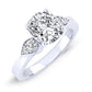 Hibiscus Cushion Diamond Bridal Set (Lab Grown Igi Cert) whitegold