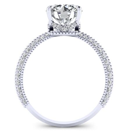 Oxalis Round Diamond Engagement Ring (Lab Grown Igi Cert) whitegold