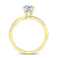 Iris Cushion Diamond Engagement Ring (Lab Grown Igi Cert) yellowgold