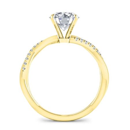Iris Cushion Diamond Engagement Ring (Lab Grown Igi Cert) yellowgold