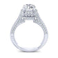 Wallflower Round Diamond Engagement Ring (Lab Grown Igi Cert) whitegold