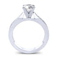 Petunia Round Diamond Engagement Ring (Lab Grown Igi Cert) whitegold
