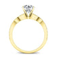 Laurel Cushion Diamond Engagement Ring (Lab Grown Igi Cert) yellowgold