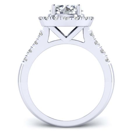 Velvet Round Diamond Engagement Ring (Lab Grown Igi Cert) whitegold