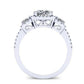 Erica Cushion Diamond Engagement Ring (Lab Grown Igi Cert) whitegold