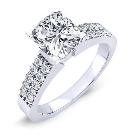 Malva Cushion Diamond Bridal Set (Lab Grown Igi Cert) whitegold