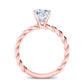 Balsam Cushion Diamond Engagement Ring (Lab Grown Igi Cert) rosegold