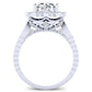 Lita Round Diamond Engagement Ring (Lab Grown Igi Cert) whitegold
