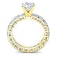 Crisantha Round Diamond Engagement Ring (Lab Grown Igi Cert) yellowgold