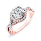 Dianella Round Diamond Bridal Set (Lab Grown Igi Cert) rosegold